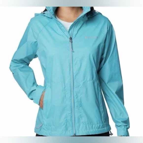NWOT Columbia Women’s Switchback III Waterproof Packable Jacket Turquoise MED - Picture 2 of 12